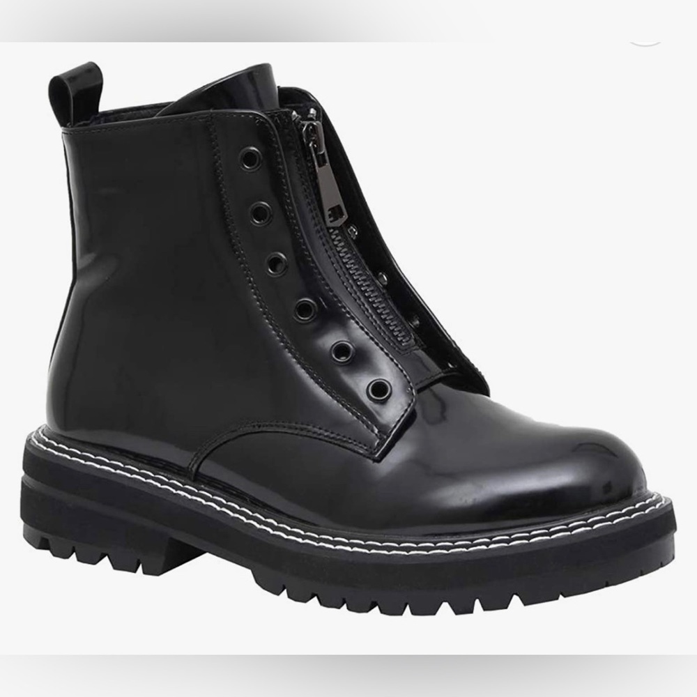 DUNES Women Combat Military Style Ankle Boots Shoes Size 6.5 M New